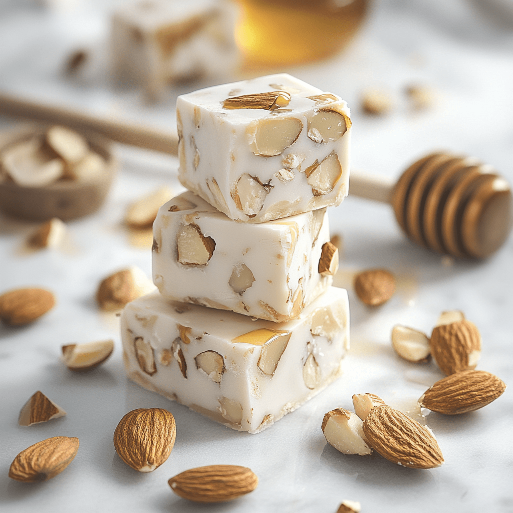 Nougat miel et amandes