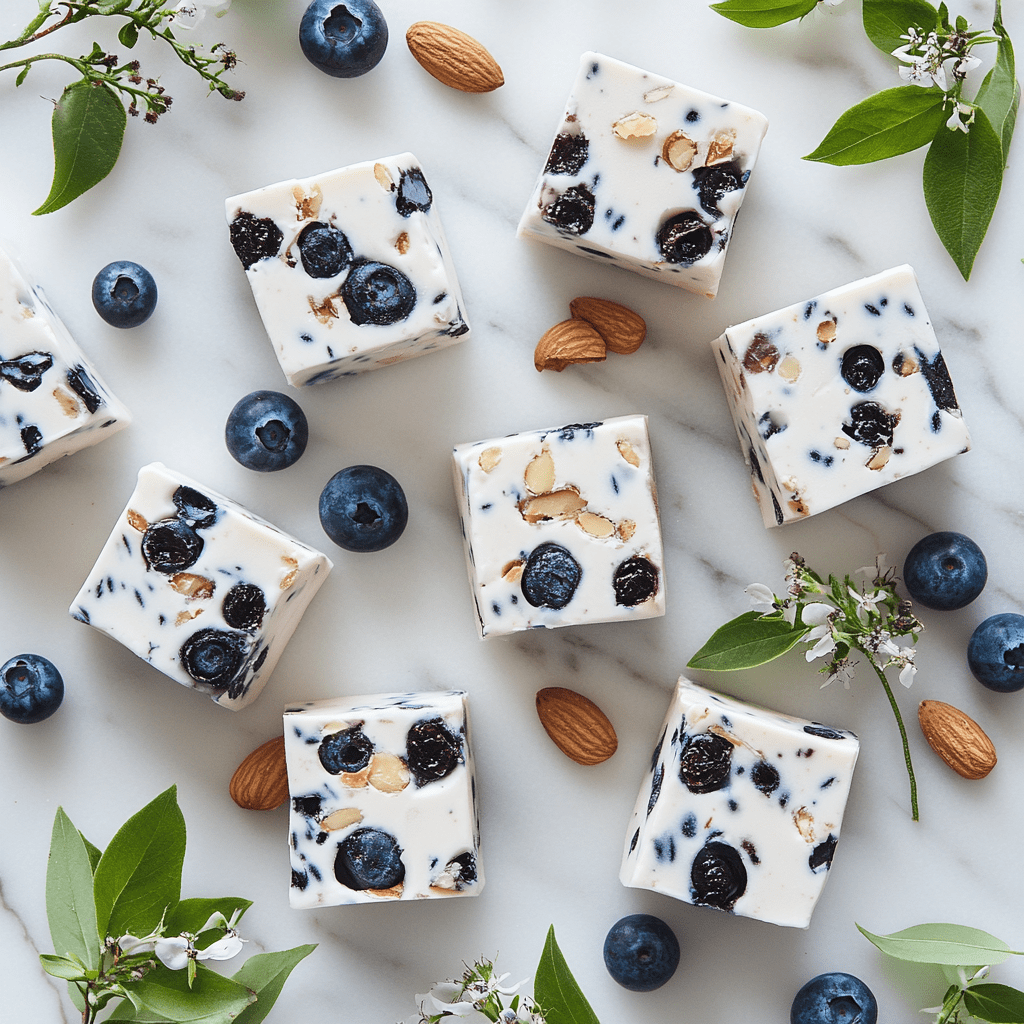 Nougat aux bleuets