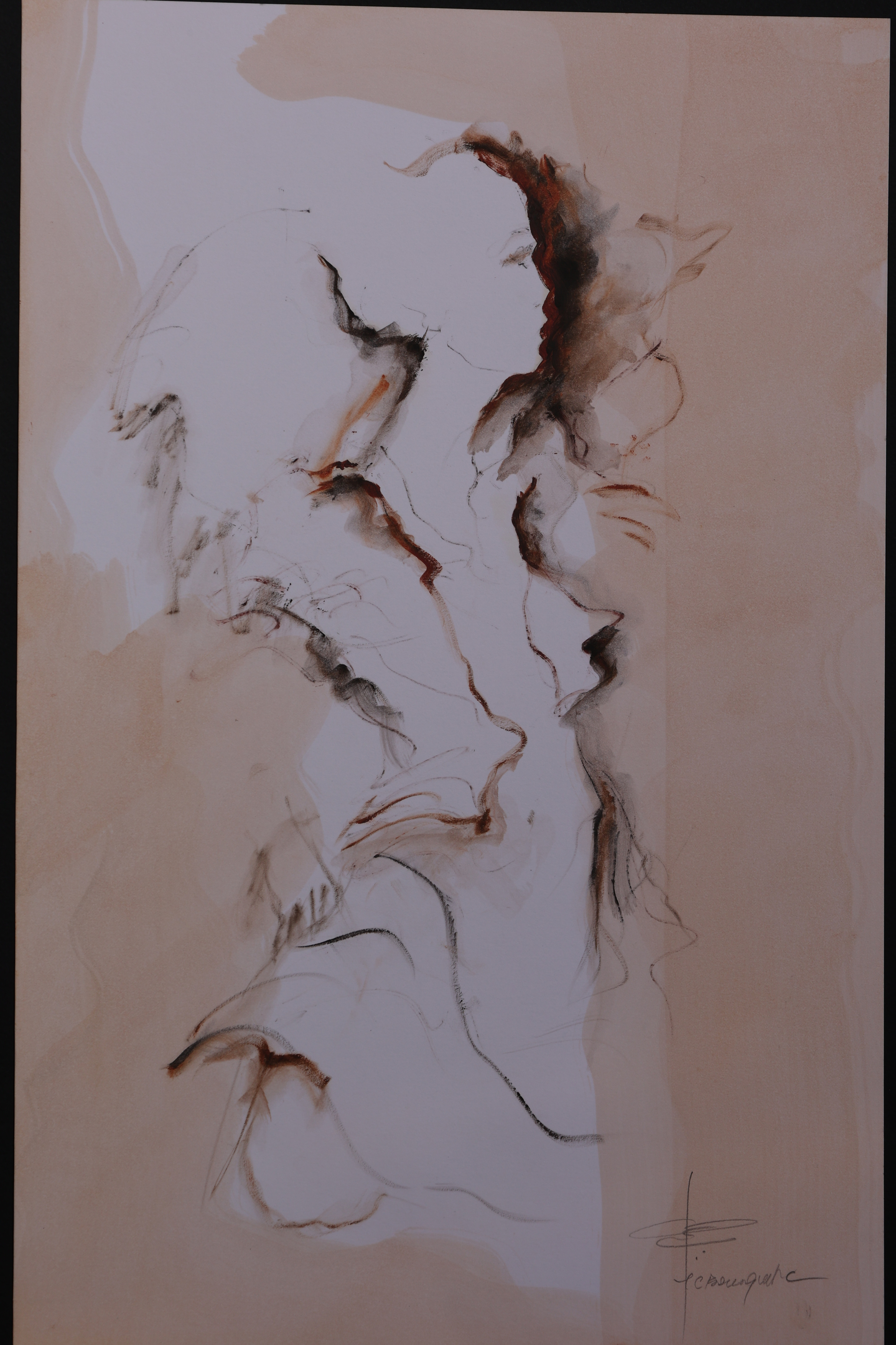 Huile sur papier