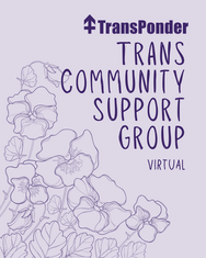 Logo for Trans Community Support Group (Virtual)