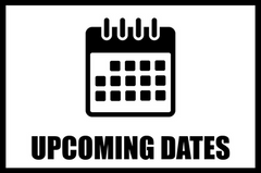 Calendar icon. Text reads "Upcoming Dates"