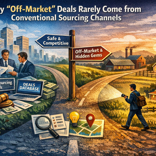 Why “Off-Market” Deals Rarely Come from Conventional Sourcing Channels