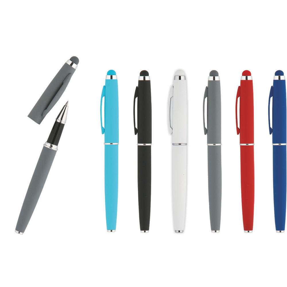 5275 Metal Dokunmatik Kalem Rubber Gövde