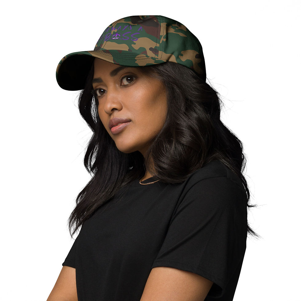 Miniatura: Biker Boss Purple Dad hat