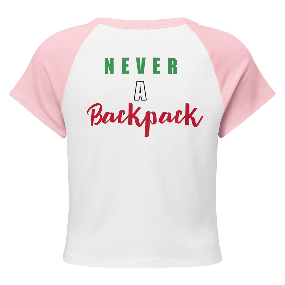 Miniatura: Mexico A Boss Women’s micro rib raglan baby tee