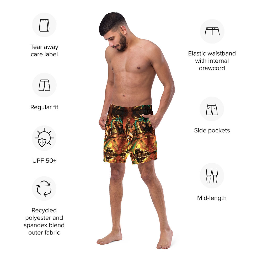 섬네일: Dragon Recycled Swim Trunks