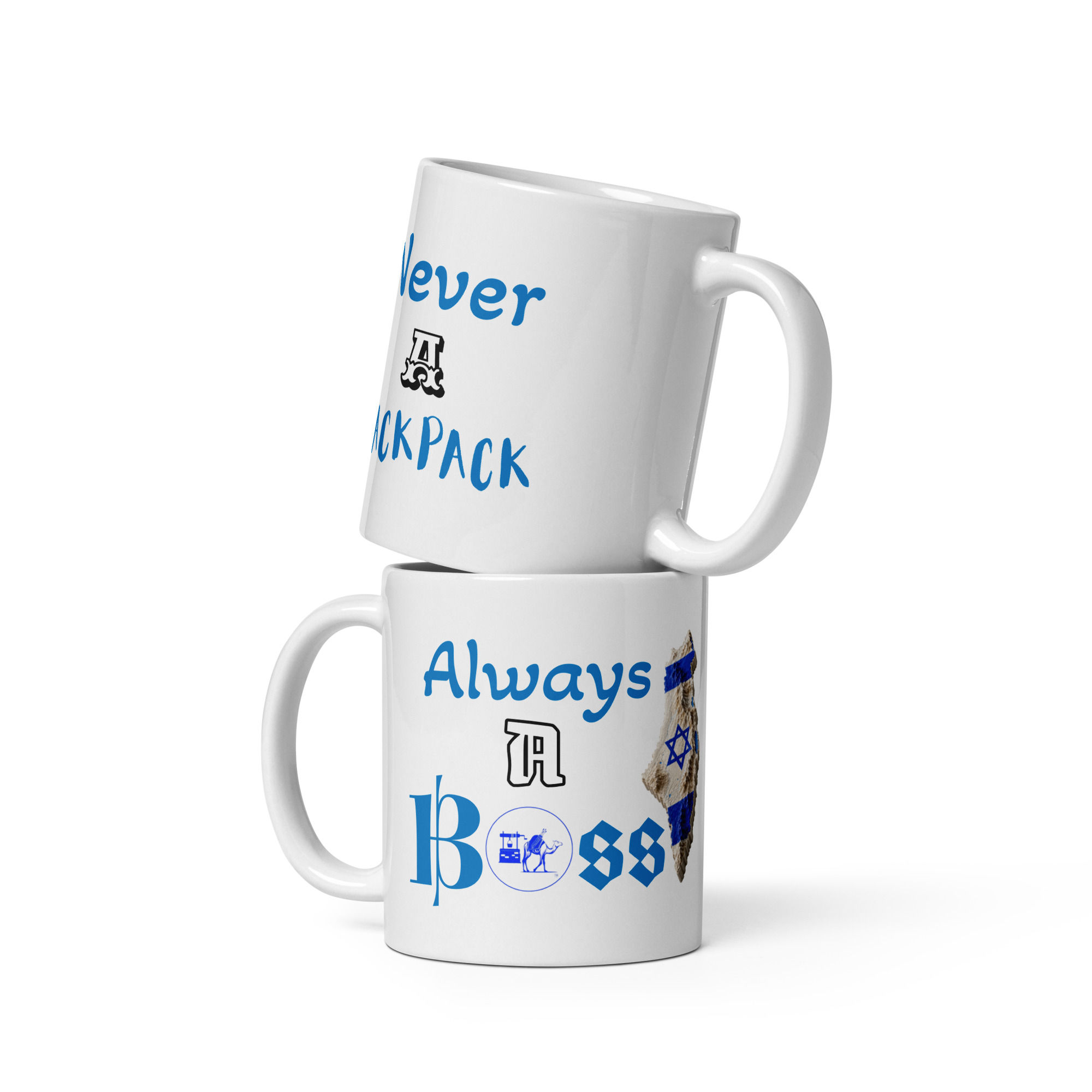 Israel Boss White glossy mug