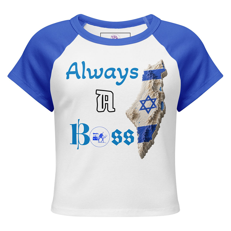 サムネイル： Israel Boss Women’s micro rib raglan baby tee