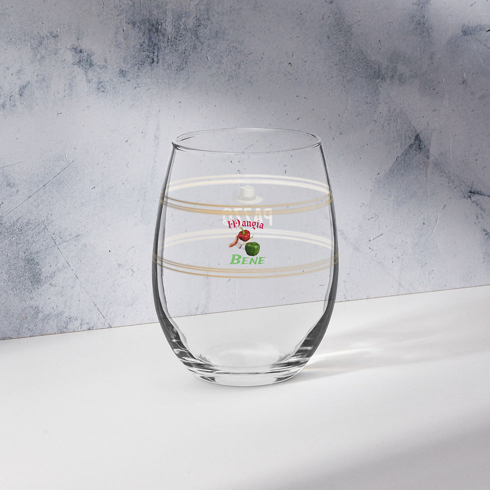 섬네일: Pazzo Mangia Stemless wine glass