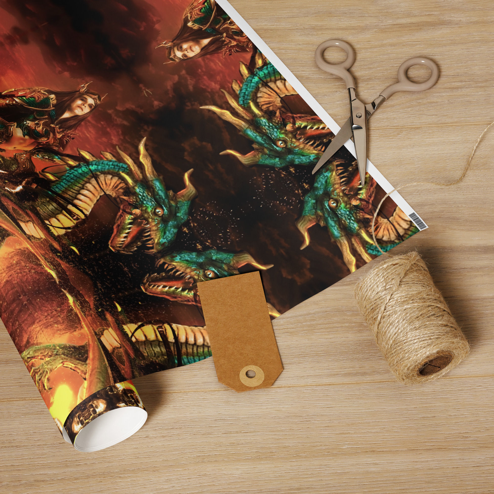 Dragon Wrapping paper roll