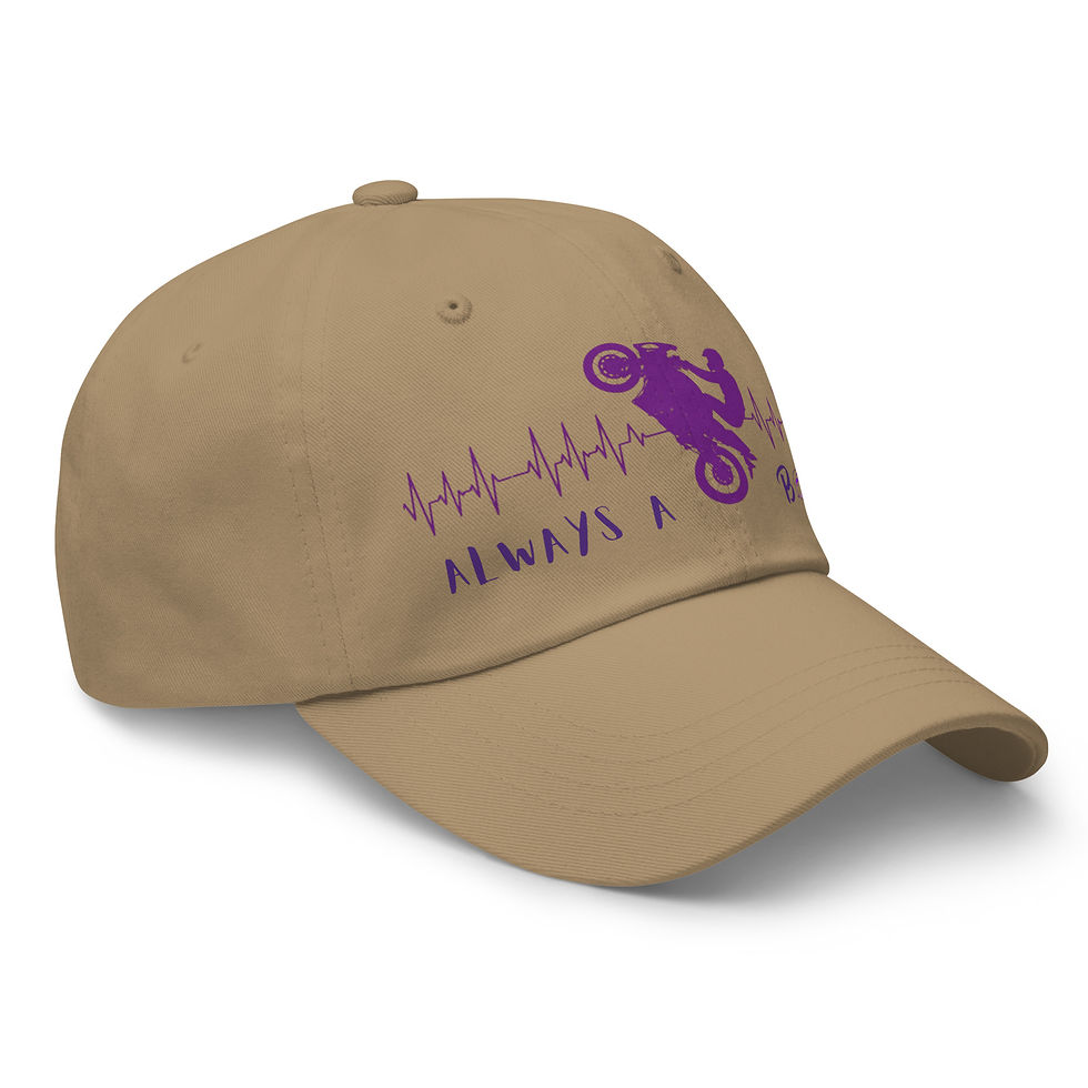 Miniatura: Biker Boss Purple Dad hat