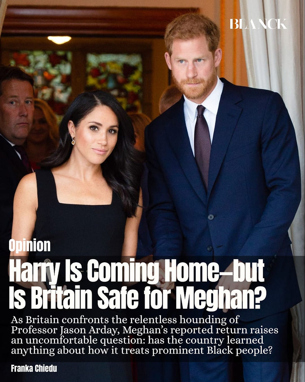 Harry Is Coming Home—but Is Britain Safe for Meghan?