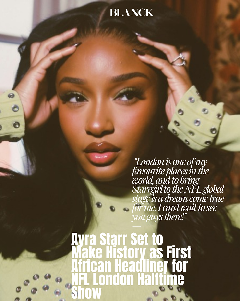 Ayra Starr Set to Make History as First African Headliner for NFL London Halftime Show