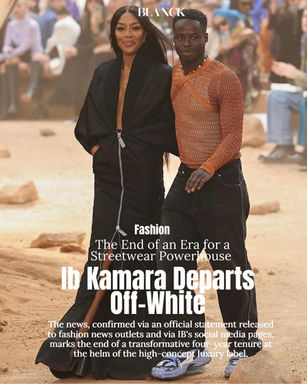Ib Kamara Departs Off-White: The End of an Era for a Streetwear Powerhouse