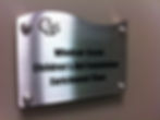Stainless steel sign