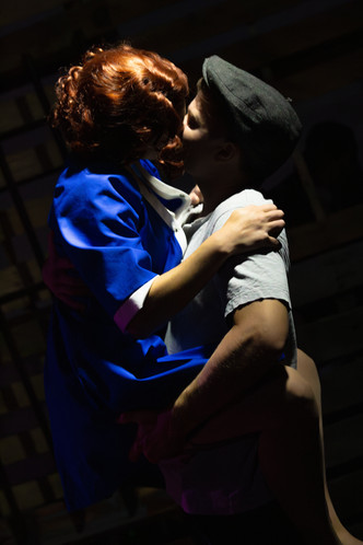 Bonnie (Ashton Botts) and Clyde (Austin Stang) in "How 'Bout A Dance?"