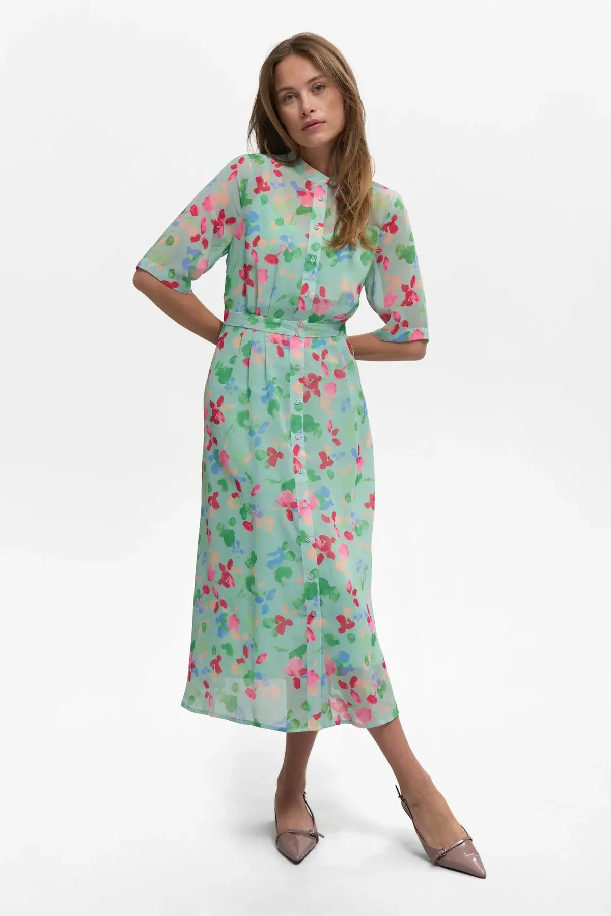 NUMPH - NUKYNDALL NEW SS DRESS - Harbor Gray