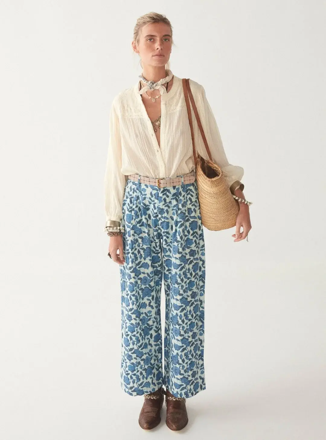 Maison Hotel - Indira Pantalon - Blue Poppy