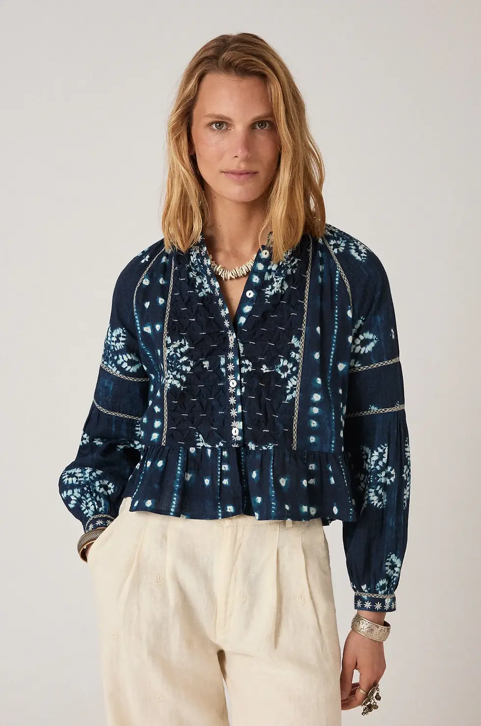 Thumbnail: Maison Hotel - BLOUSE SHIBORI DREAMS SORA