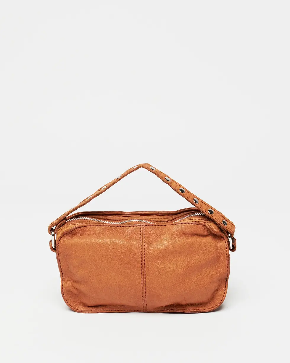 Thumbnail: SAC Núnoo - Helena Washed Cognac cuir lavé