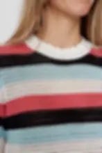 Thumbnail: NUMPH - NUFANTIA STRIPE SS PULLOVER - Iced Aqua