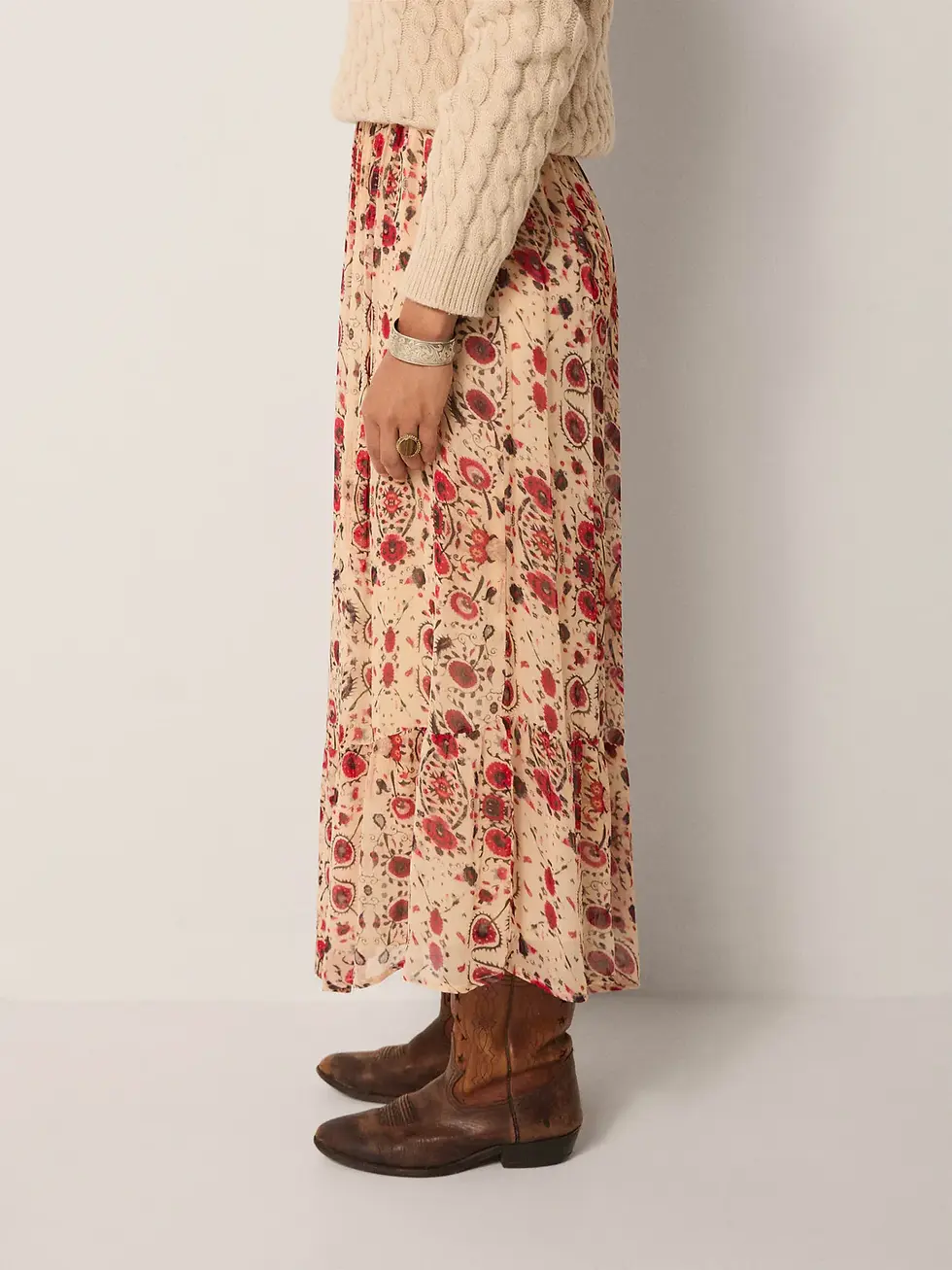 Miniature : Maison Hotel - Simone Skirt - Coquelicot Coquillage