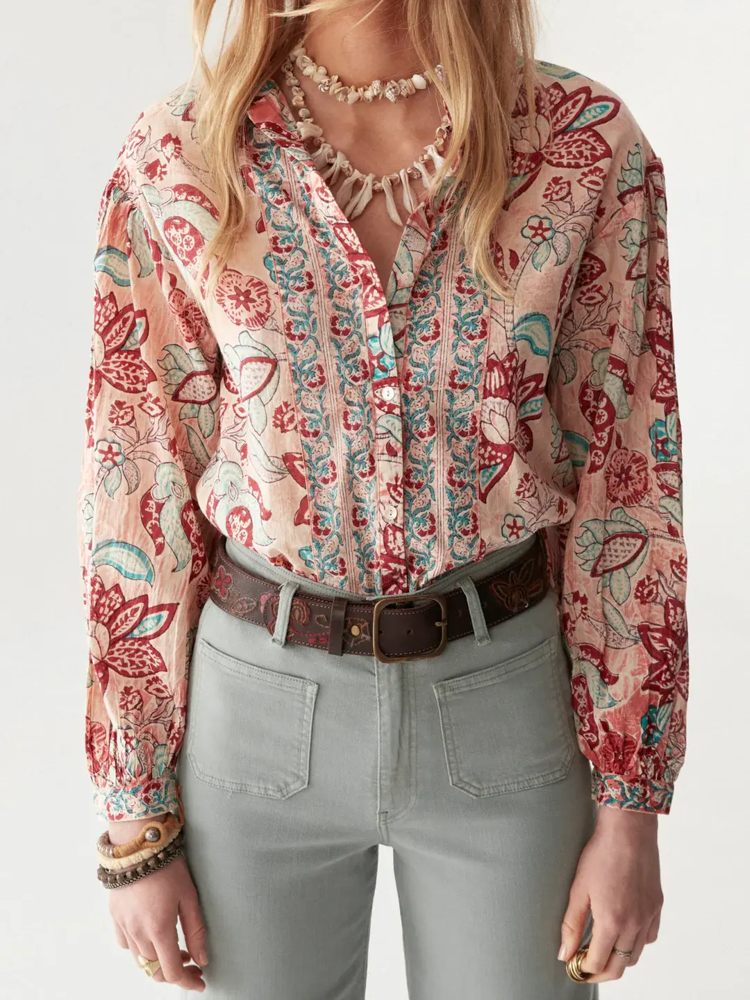 Maison Hotel - Tito Blouse - Tropicana Shrimp