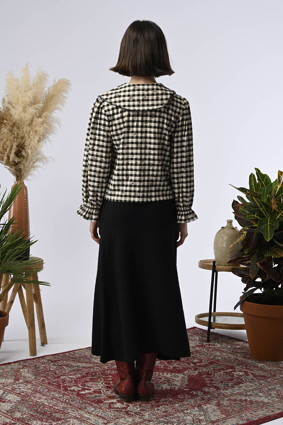 Miniature : ORFEO - Chemise Kid vichy noir