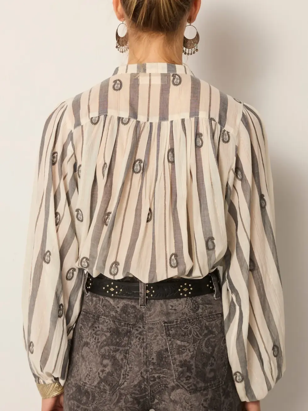 Thumbnail: Maison Hotel - Blouse PERLA Ivory Paisley