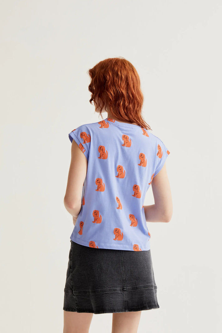 Thumbnail: COMPANIA FANTASTICA - T-shirt imprimé Blue Dog