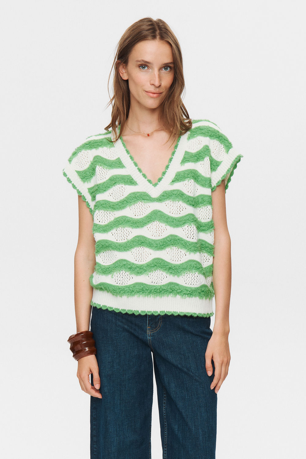 NUMPH - NUKIRILLA PULL SANS MANCHES - POISON GREEN