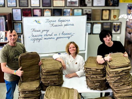 Schoolchildren raised over $10,000 for the medics of the Defence Forces