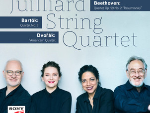 Sony Classical releases the Juilliard String Quartet's new recording of Beethoven, Bartók, Dvořák