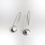 Thumbnail: Silver Earrings from the Globe collection 25 - matte silver finish