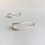 Thumbnail: Line collection earring 19 dual- brushed matte fin