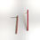 Thumbnail: Silver Earring from the line collection 23 red- brushed matte finish