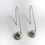 Thumbnail: Silver Earrings from the Globe collection 25 - matte silver finish