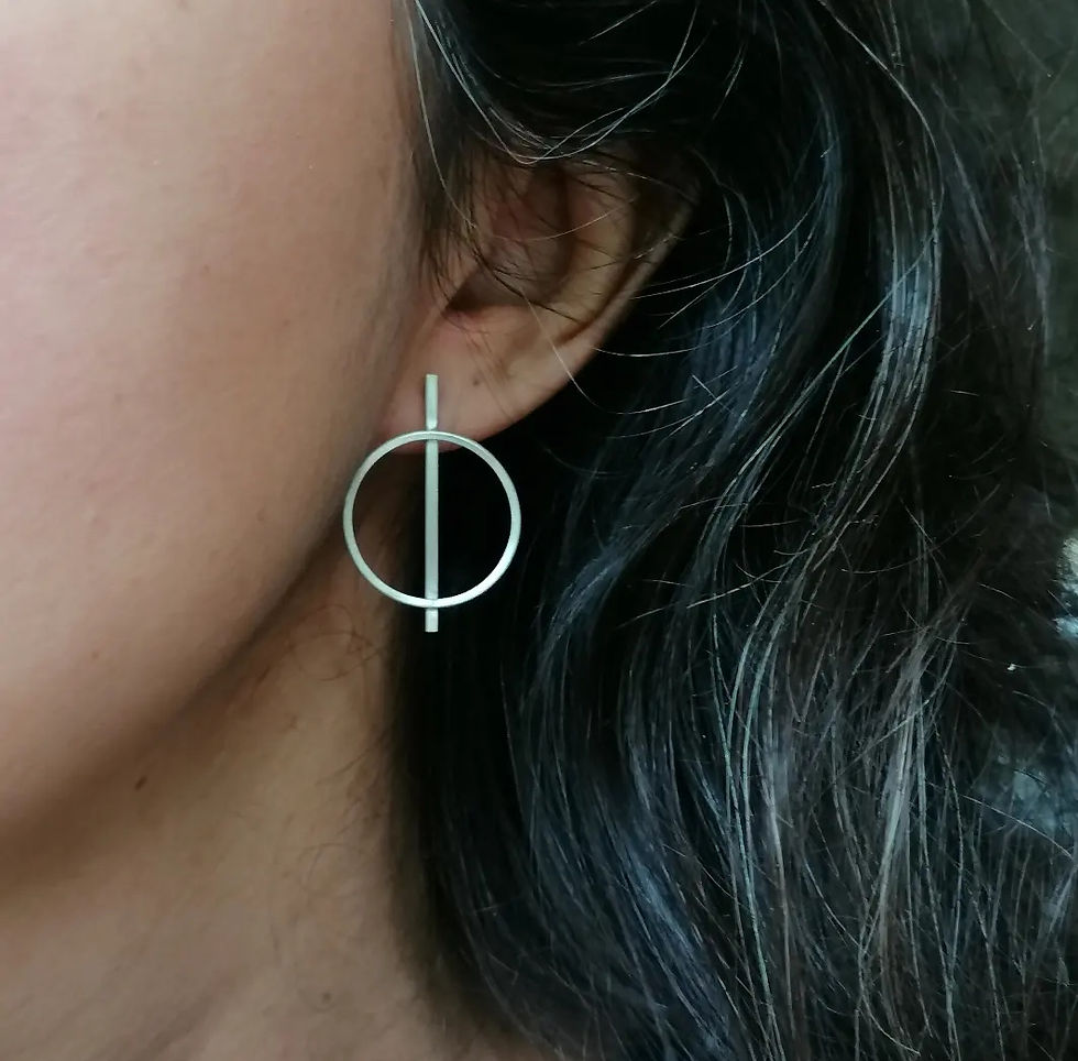 Thumbnail: Earrings from the circle collection- n21