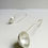 Thumbnail: Silver Earrings from the Globe collection 25 - matte silver finish