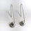 Thumbnail: Silver Earrings from the Globe collection 25 - matte silver finish