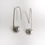 Thumbnail: Silver Earrings from the Globe collection 25 - matte silver finish