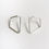 Thumbnail: Silver Earrings from the Geometric collection 26- matte silver finish
