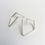 Thumbnail: Silver Earrings from the Geometric collection 26- matte silver finish