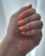 Light orange nails