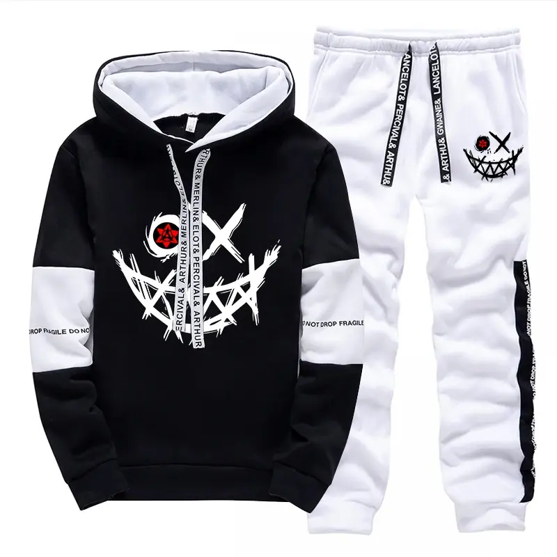 Miniatura: Hot Sales Mens Tracksuit Printed Single Piece Sweatshirts Sweatpants Casual Hood