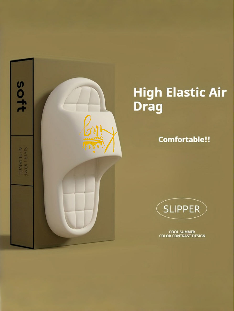 Thumbnail: New Casual Innovative Design King Unisex Eva Soft-Soled Lightweight Home Slipper