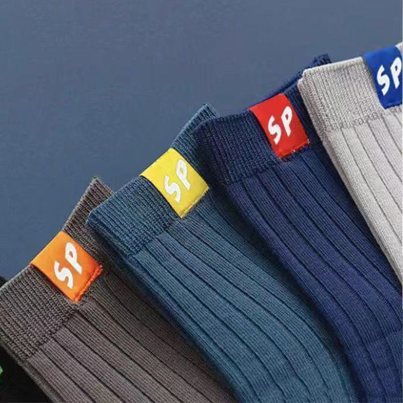 Miniatura: 5 Pairs/Lot Men's Socks Polyester Cotton Fashion Street Fun New Styles Middle Tu