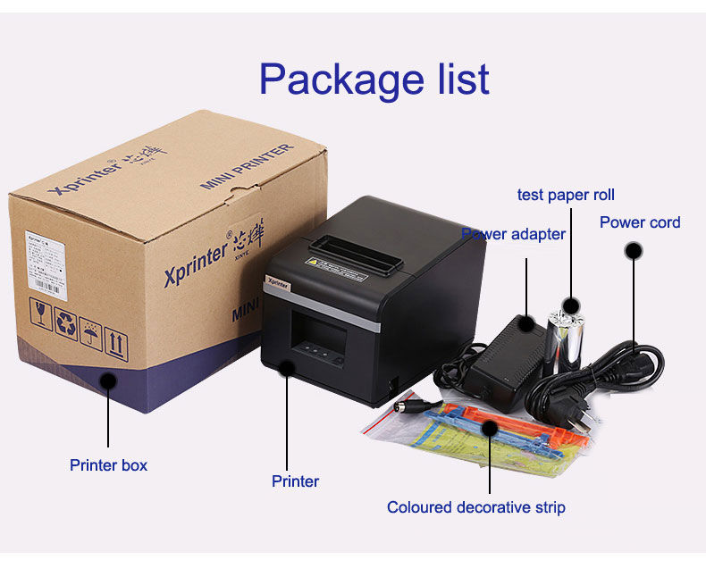 Thumbnail: Xprinter 80mm Auto-cutter Thermal Receipt/Bill Printer 200MM/S POS With Usb/Ethe