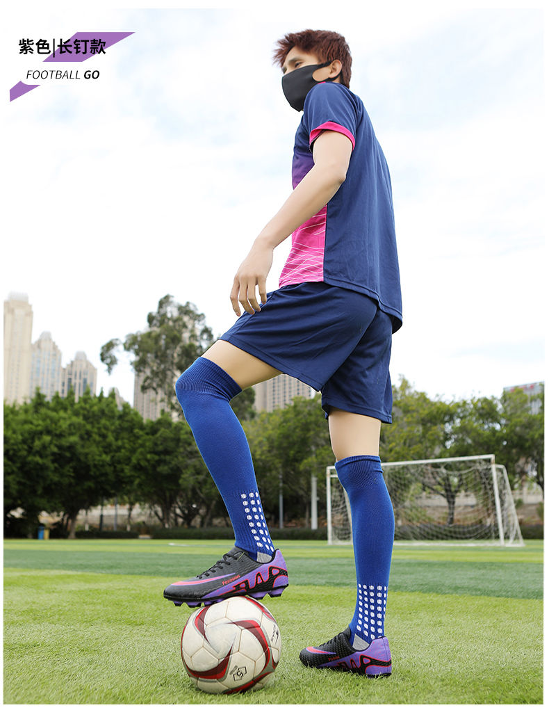 Miniatura: 2026 New Men Soccer Shoes Breathable Football Boots FG/TF Turf Boots Non-Slip We