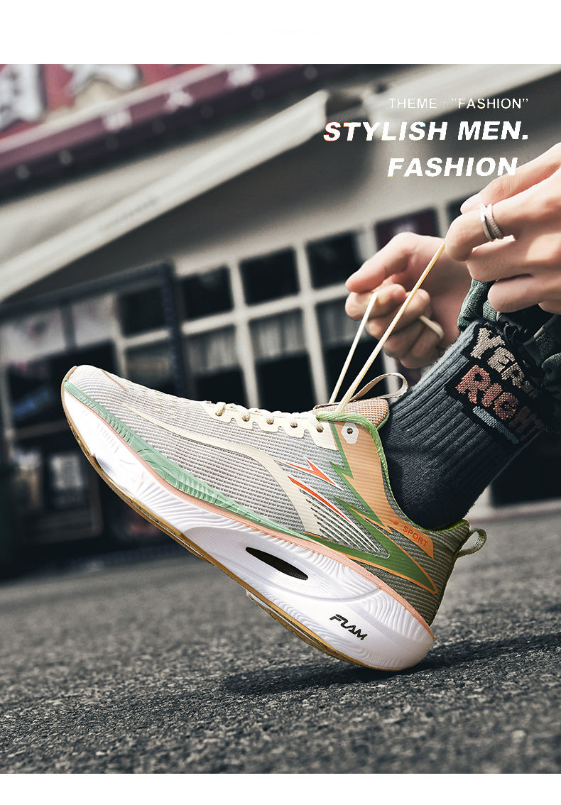 Miniatura: Marathon Men Sports Running Shoes Carbon Board Air Cushion Breathable Lightweigh